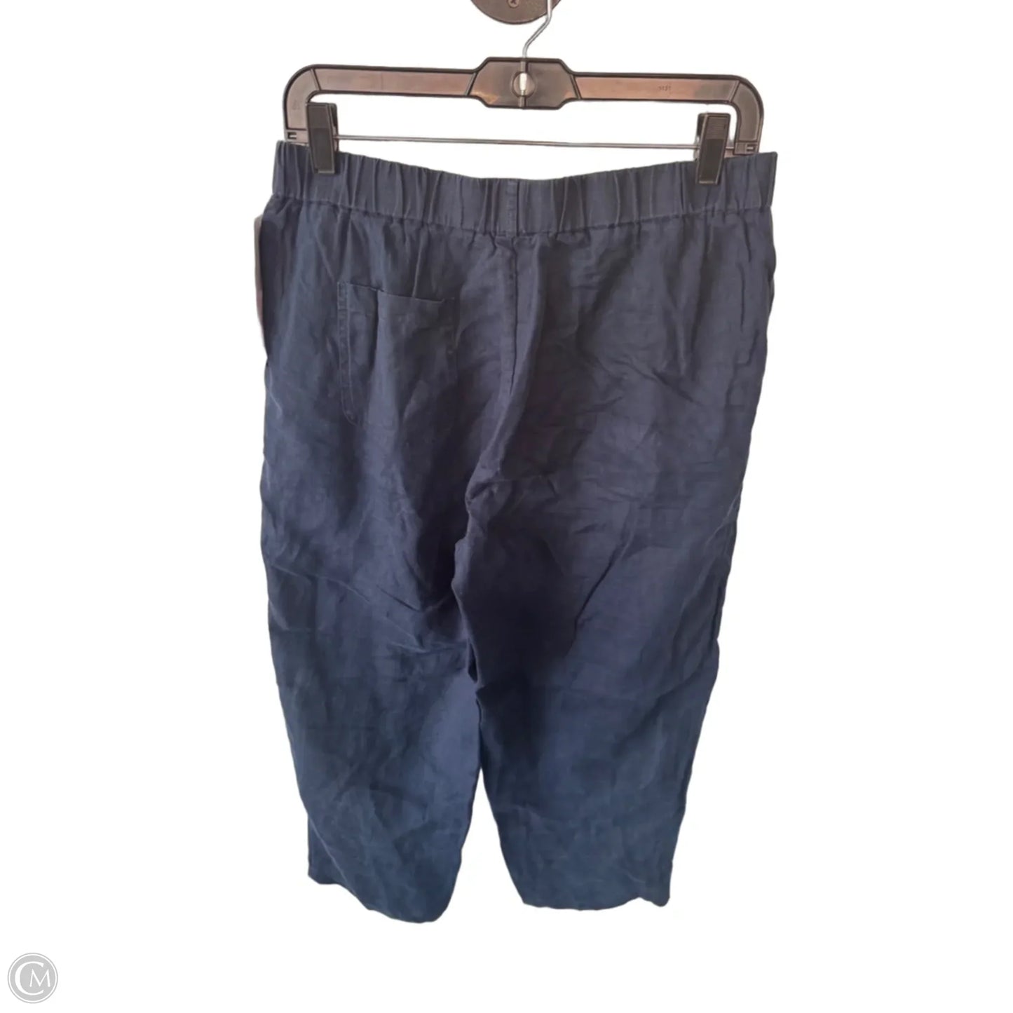 Pants Linen By Quince In Blue, Size: 8