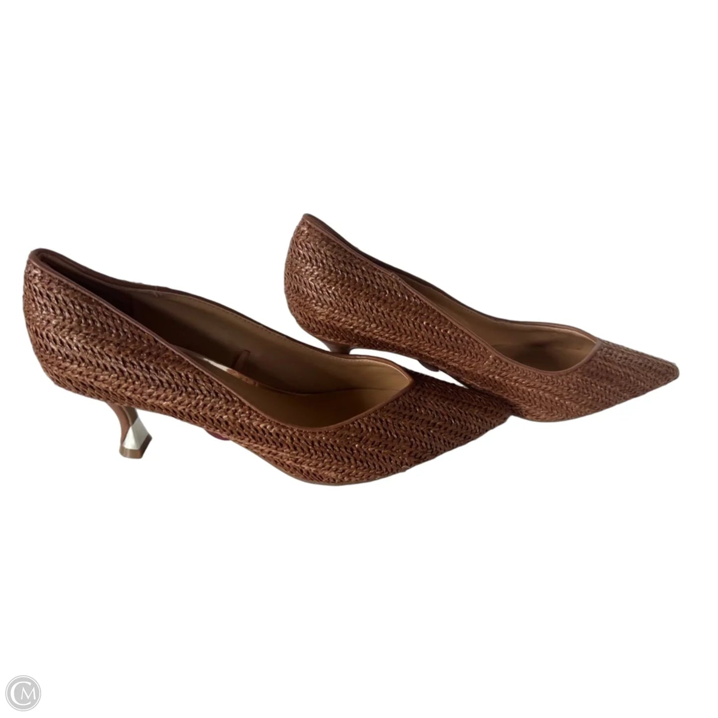 Shoes Heels Kitten By Nine West In Brown, Size: 10