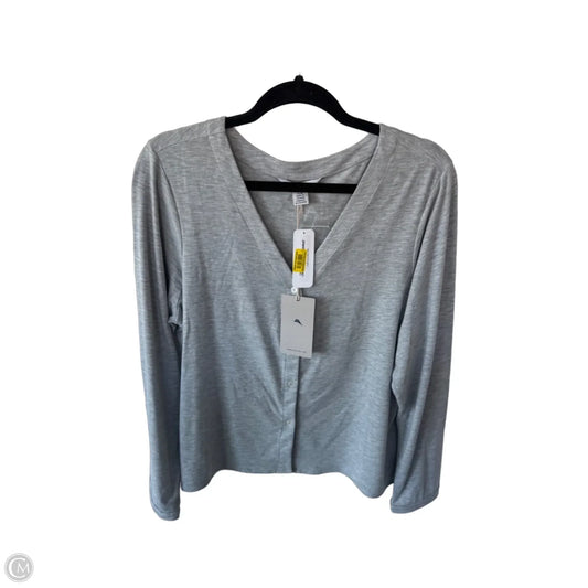 Top Long Sleeve By Tommy Bahama In Grey, Size: L