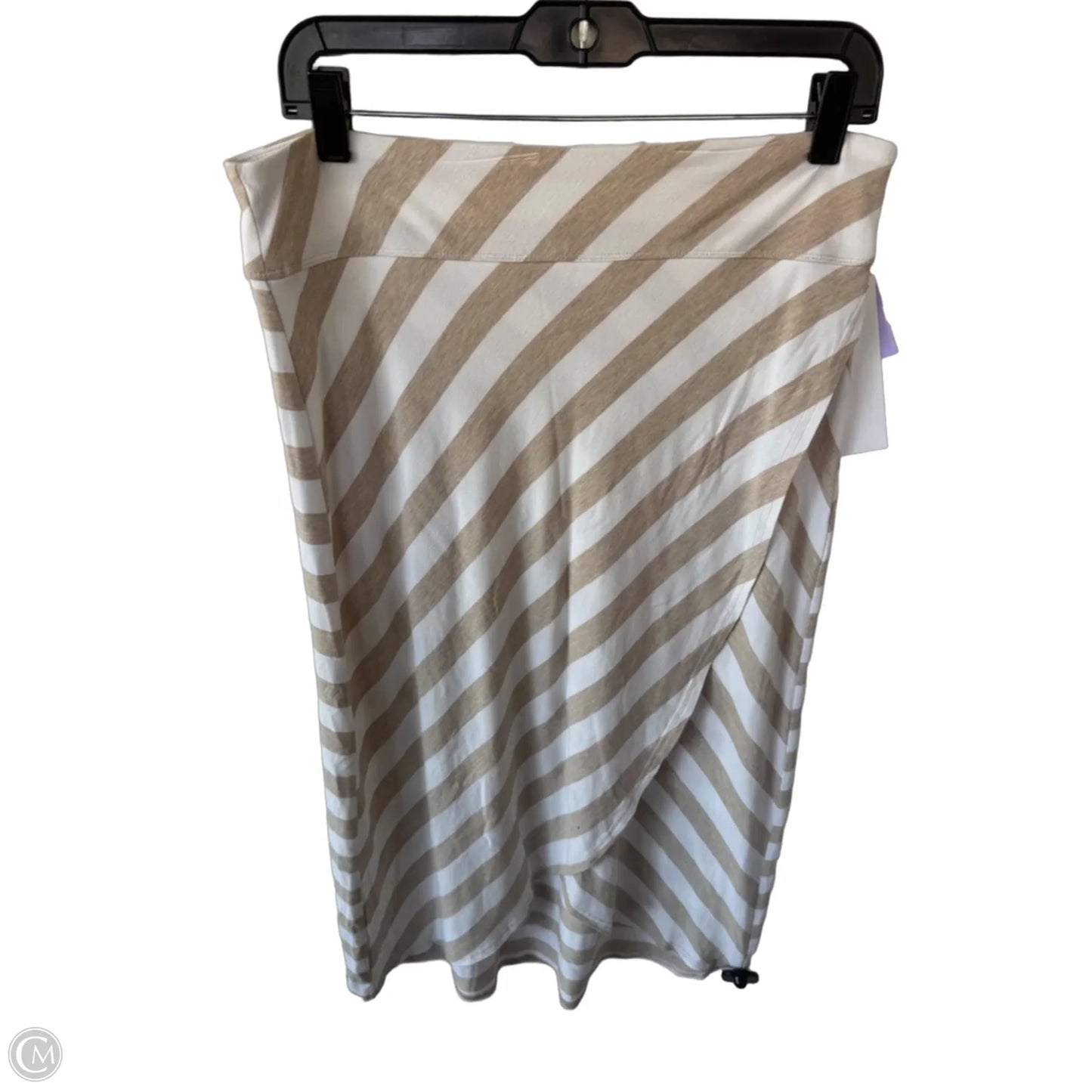 Skirt Midi By Athleta In Tan & White, Size: 8