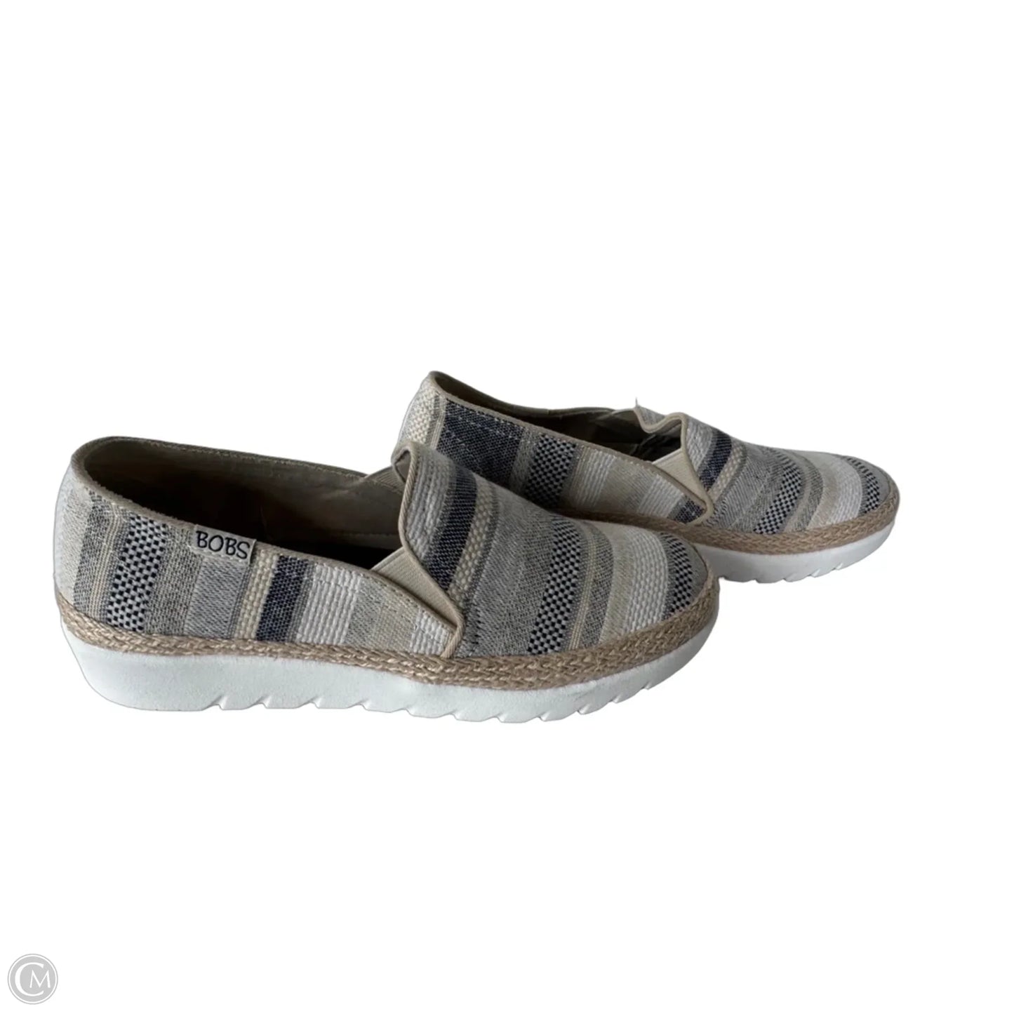 Shoes Flats By Bobs In Blue & Tan, Size: 7