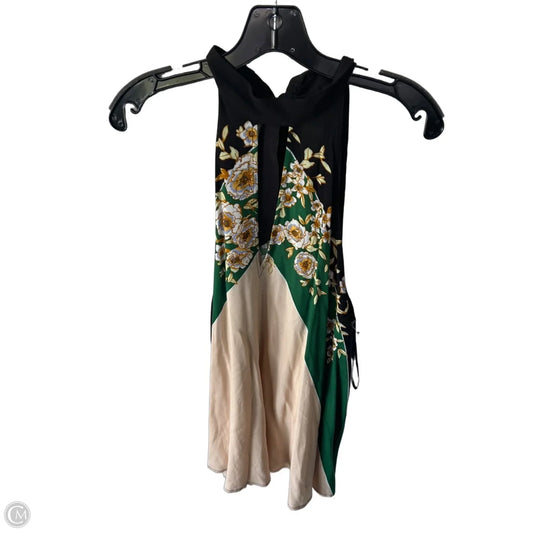 Tunic Sleeveless By Free People In Green & Tan, Size: Xs