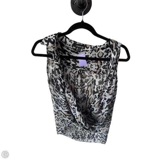 Top Sleeveless By Bebe In Black & White, Size: Xxs