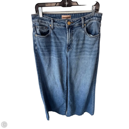 Jeans Wide Leg By Kut In Blue Denim, Size: 8