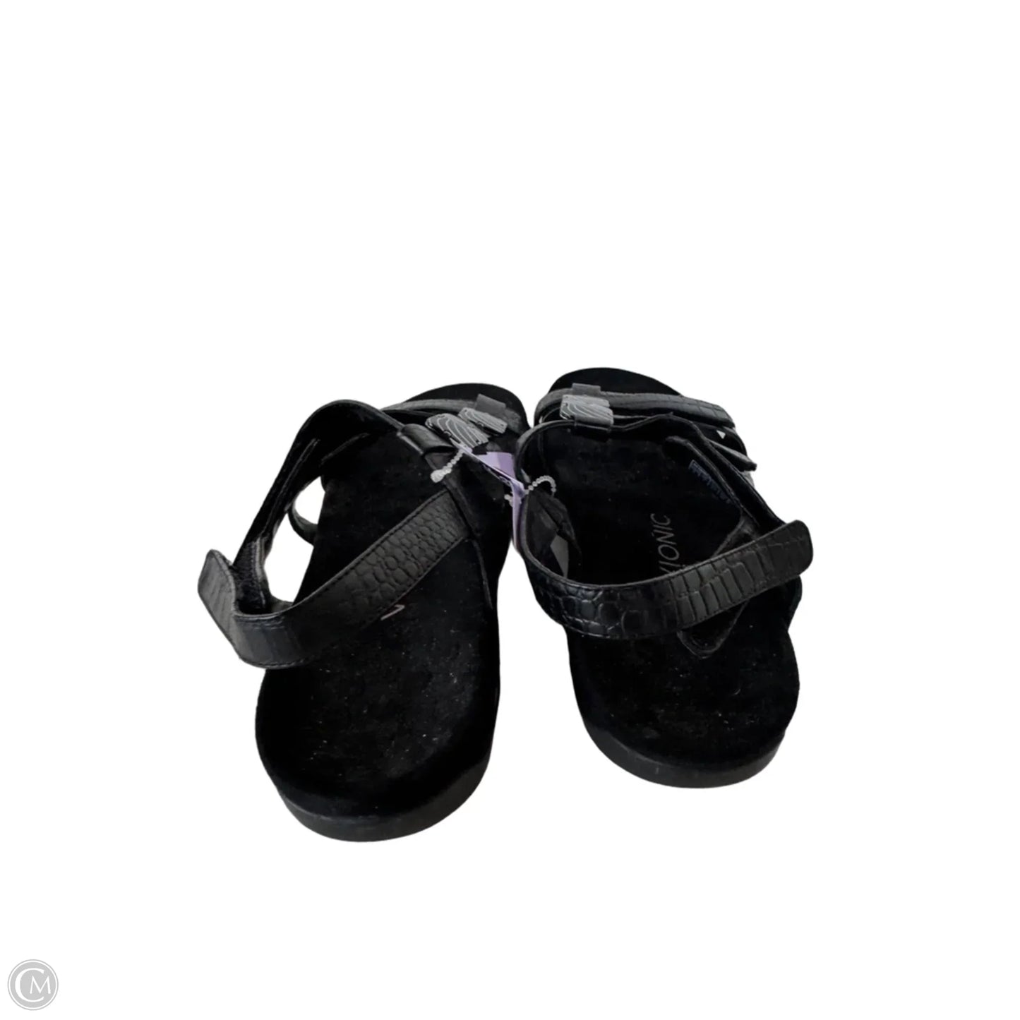 Sandals Flats By Vionic In Black, Size: 9