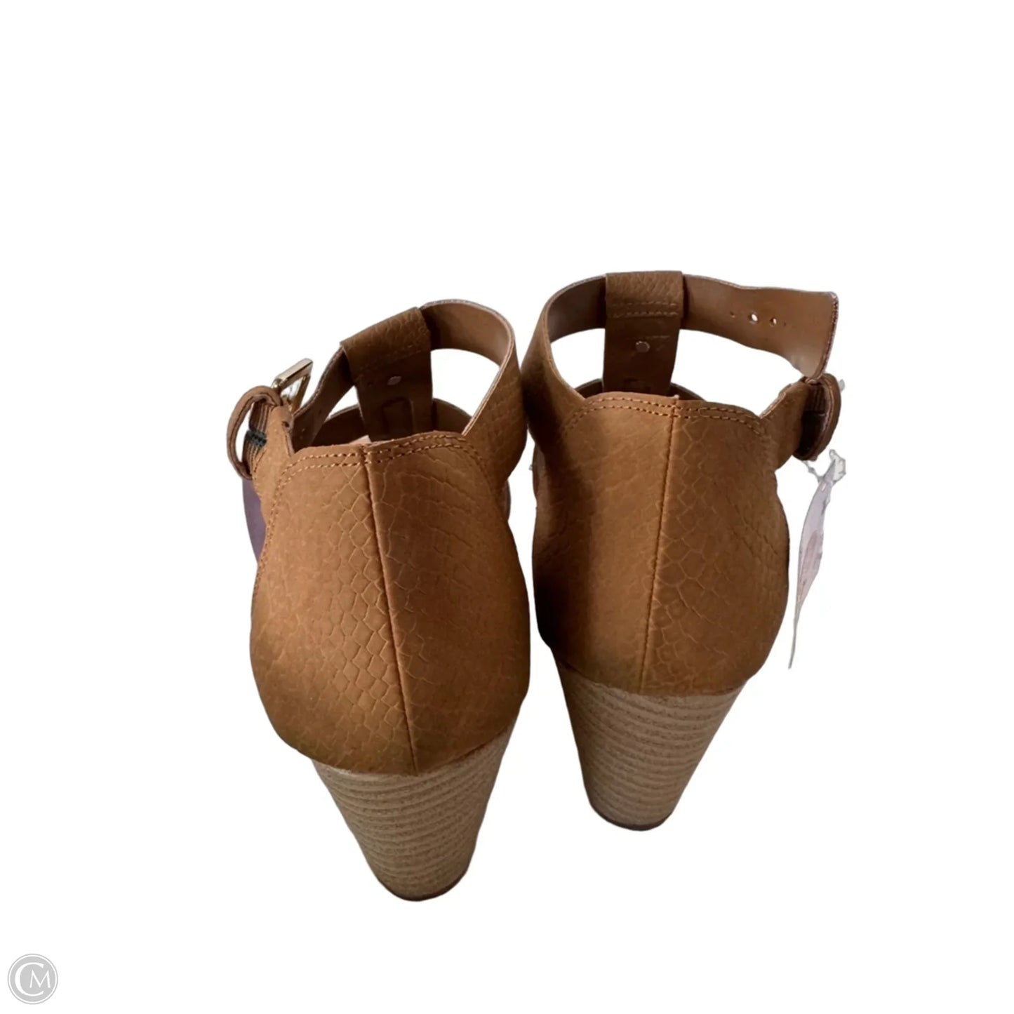 Sandals Heels Wedge By Dr Scholls In Tan, Size: 7.5