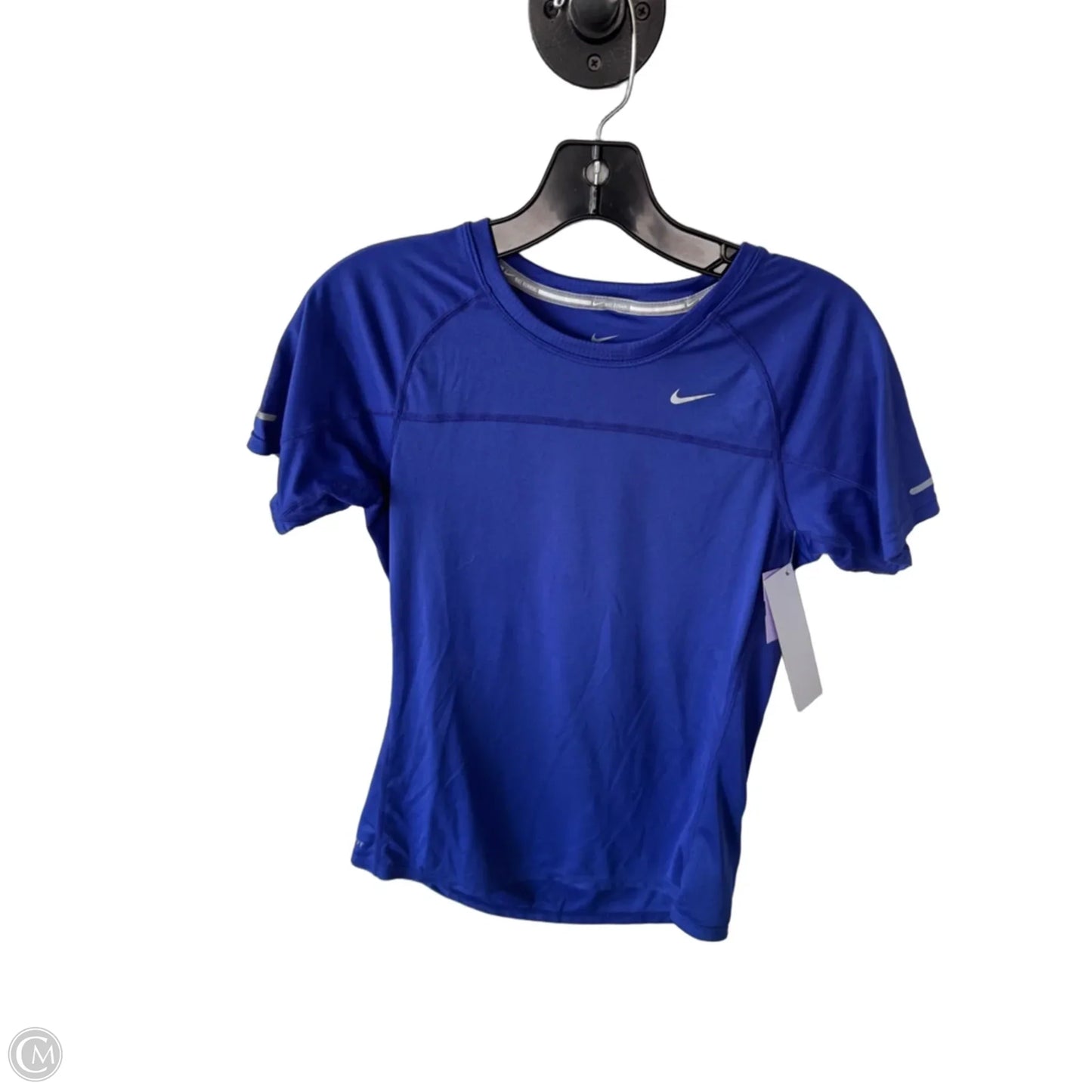 Athletic Top Short Sleeve By Nike In Purple, Size: S