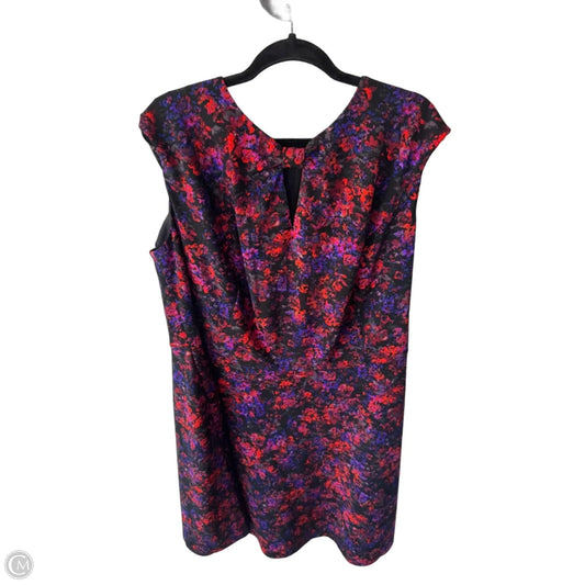 Dress Work By Clothes Mentor In Black & Purple, Size: 3x