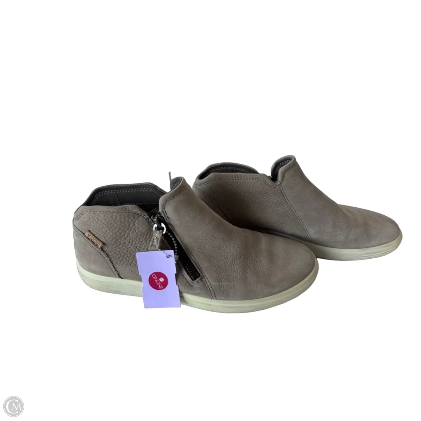 Shoes Flats By Ecco In Grey, Size: 6