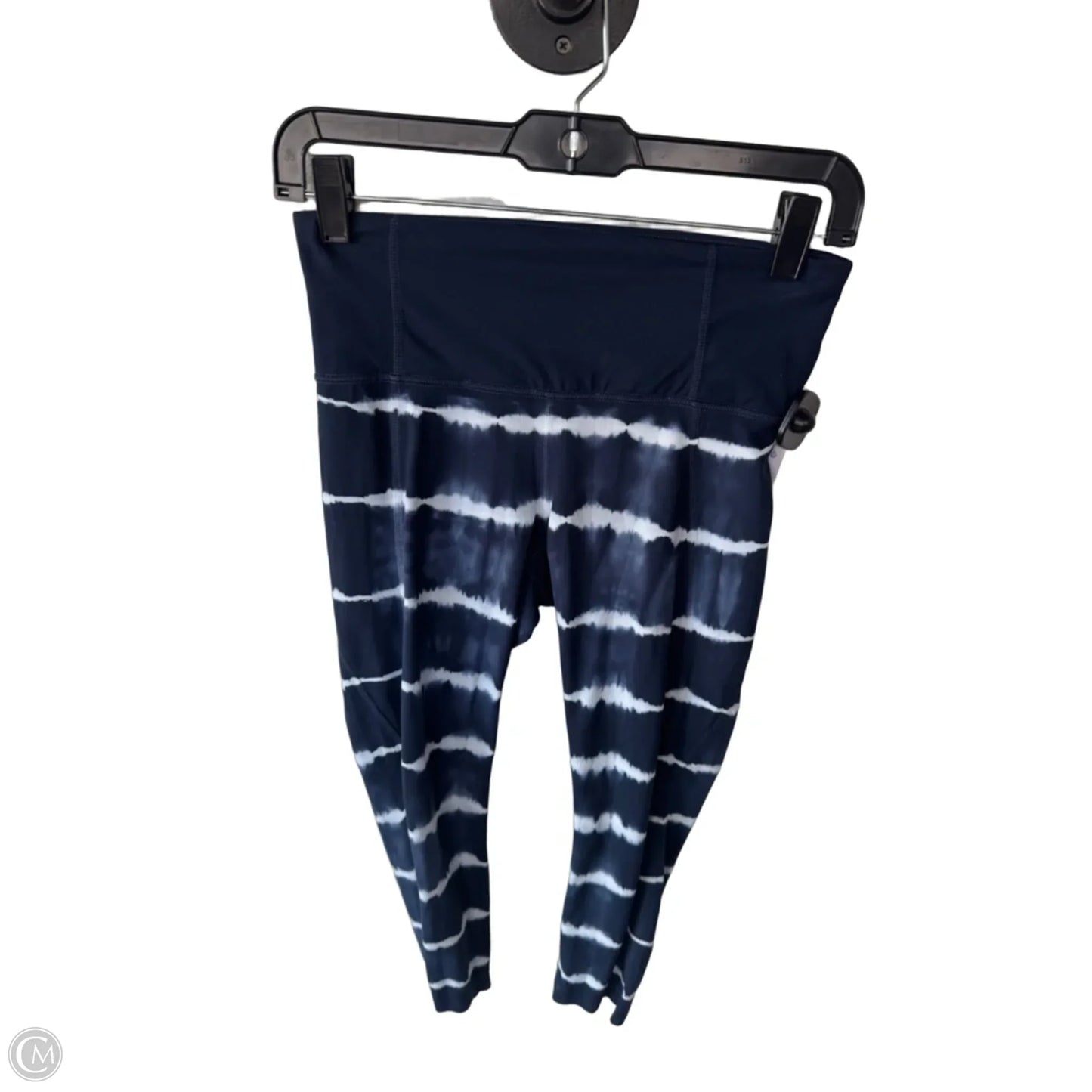 Athletic Leggings Capris By Athleta In Blue & White, Size: 4