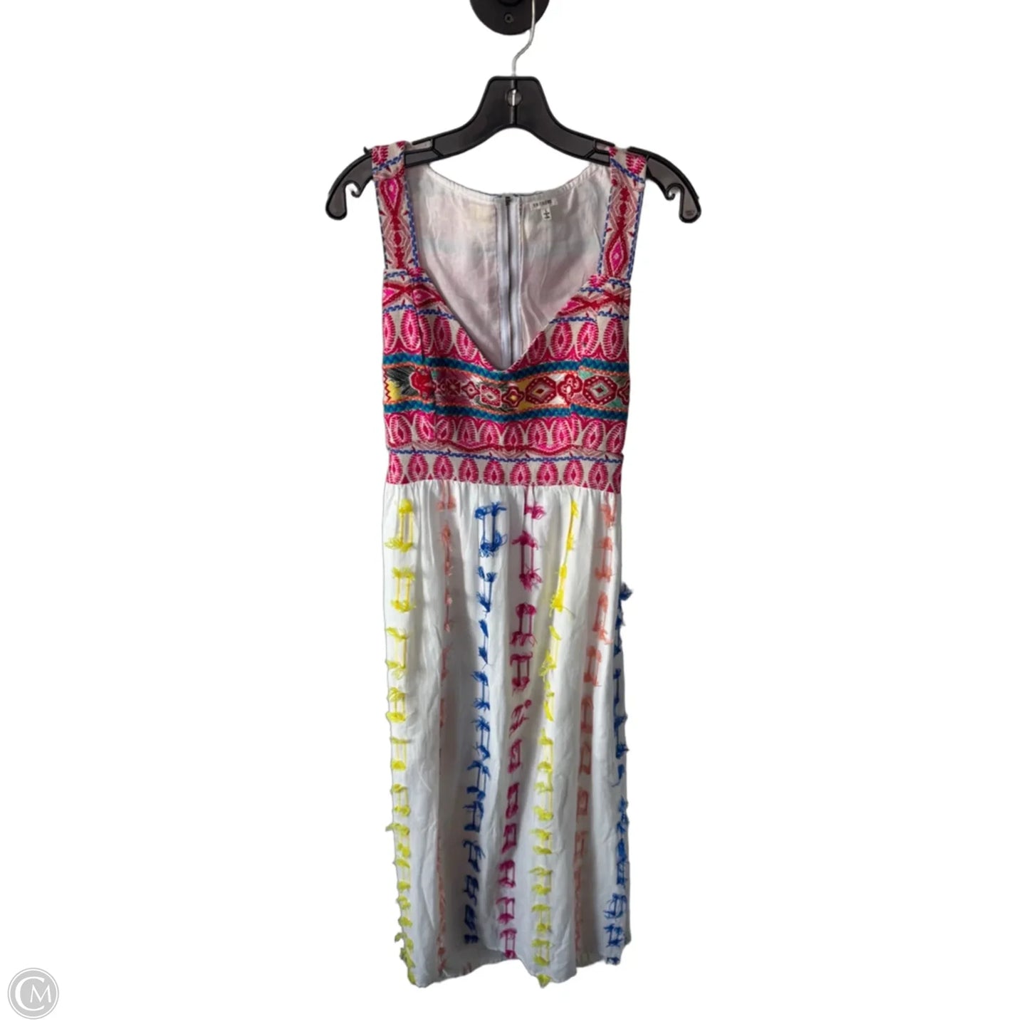Dress Casual Maxi By En Creme In Red & White, Size: L