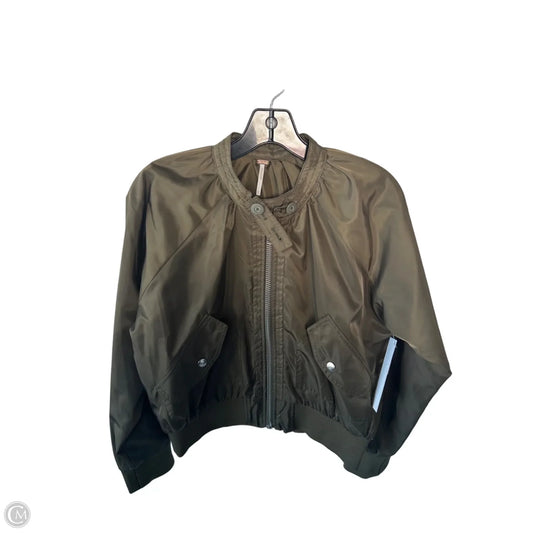 Jacket Moto By Free People In Green, Size: Xs