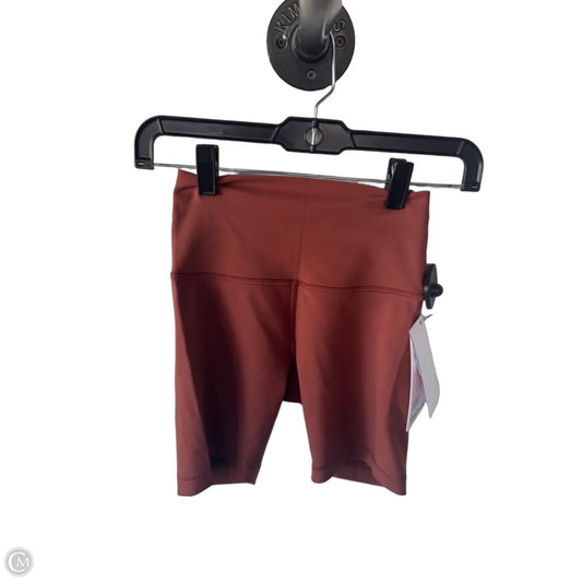 Athletic Shorts By Lululemon In Orange, Size: 4