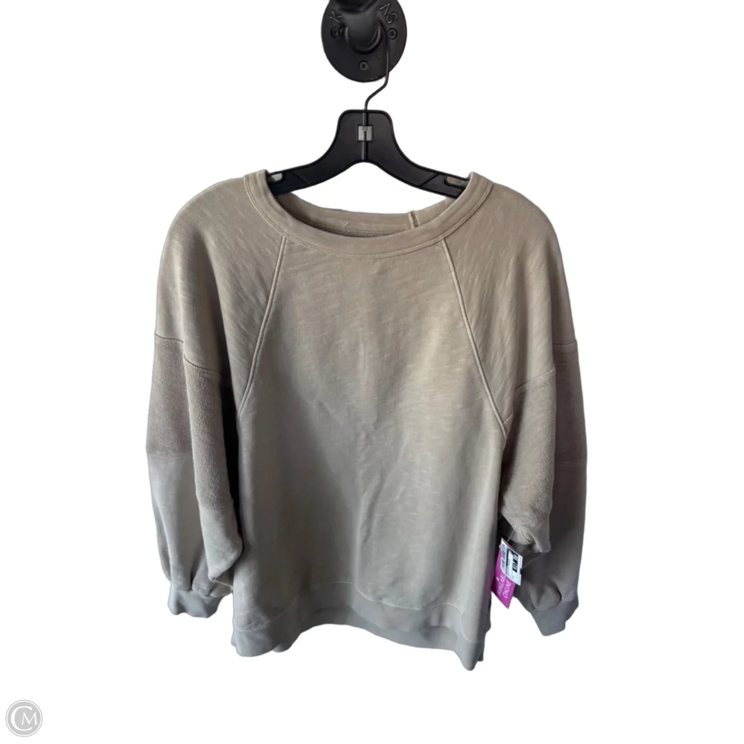 Sweatshirt Crewneck By Madewell In Tan, Size: M