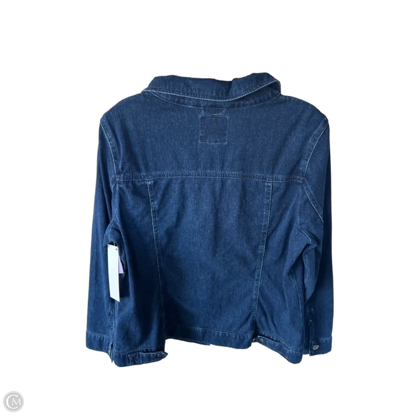 Jacket Denim By Gloria Vanderbilt In Blue Denim, Size: L
