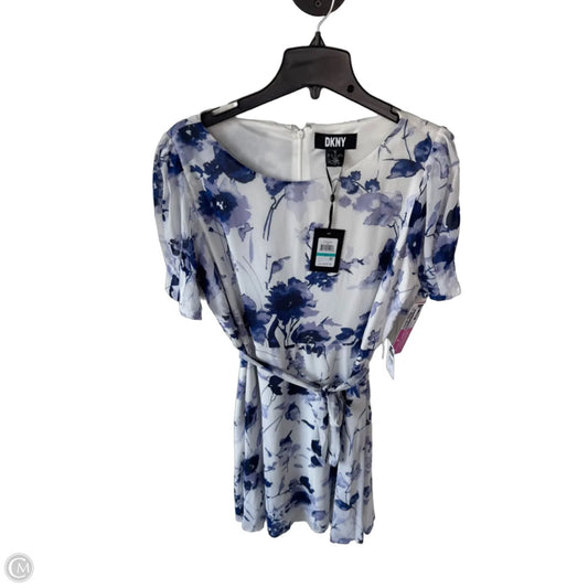 Dress Party Short By Dkny In Blue & White, Size: Xl