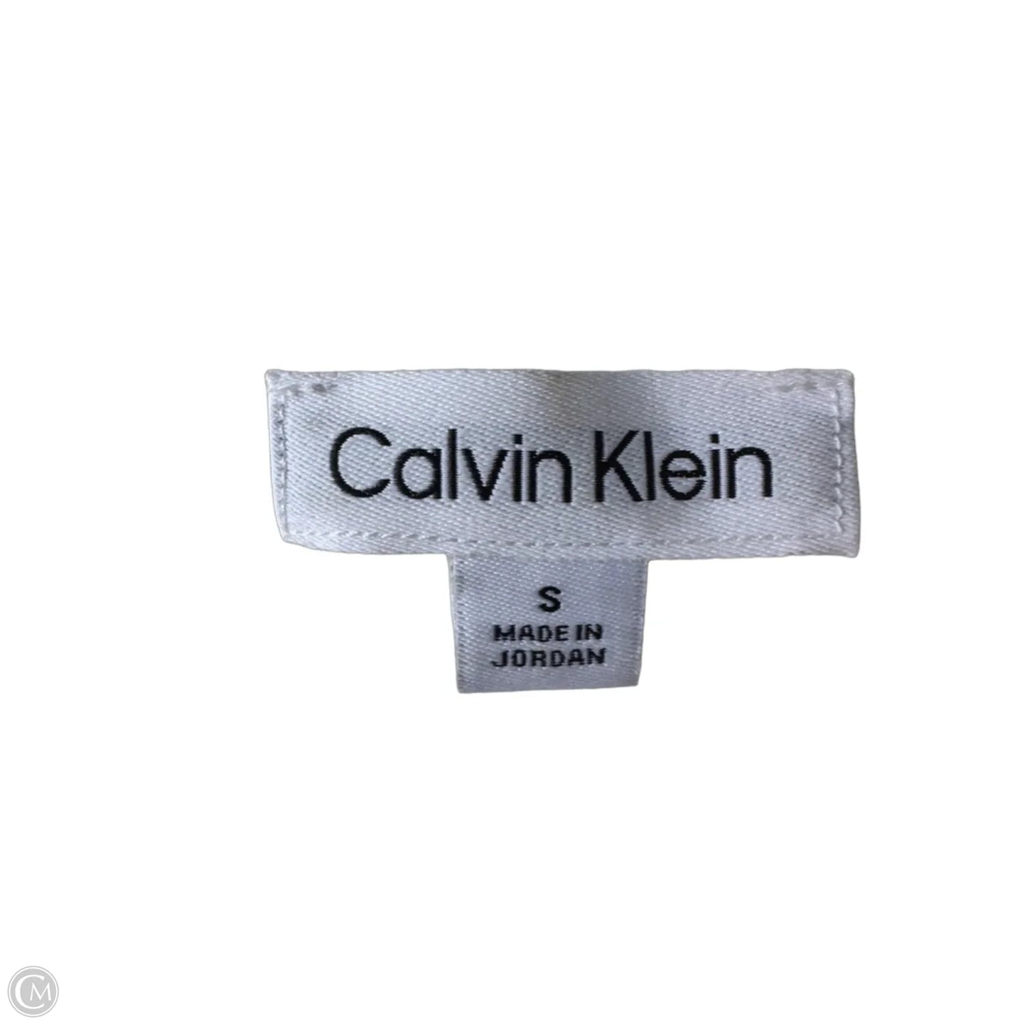 Top Short Sleeve By Calvin Klein In White, Size: S