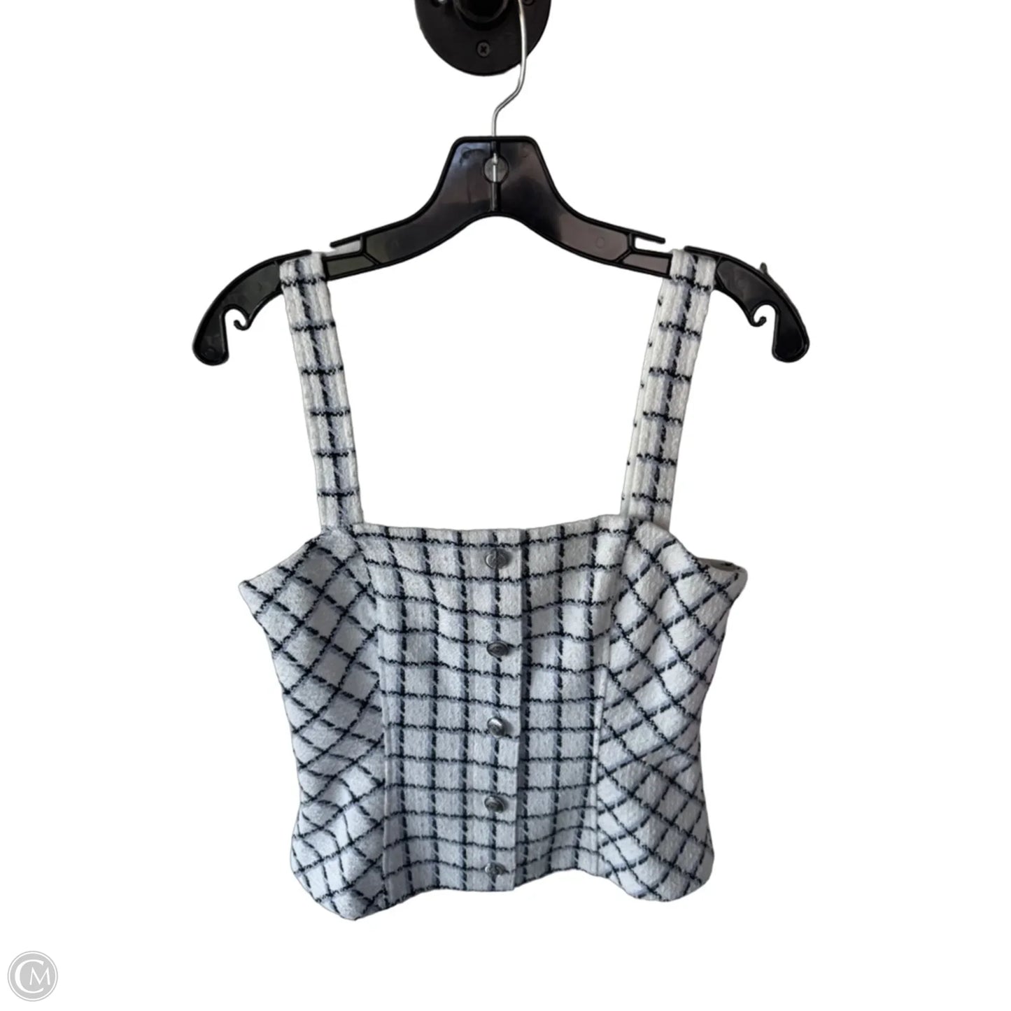Top Sleeveless By White House Black Market In Blue & White, Size: S