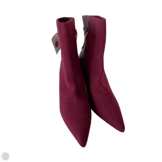Boots Mid-calf Heels By Cmc In Red, Size: 8.5