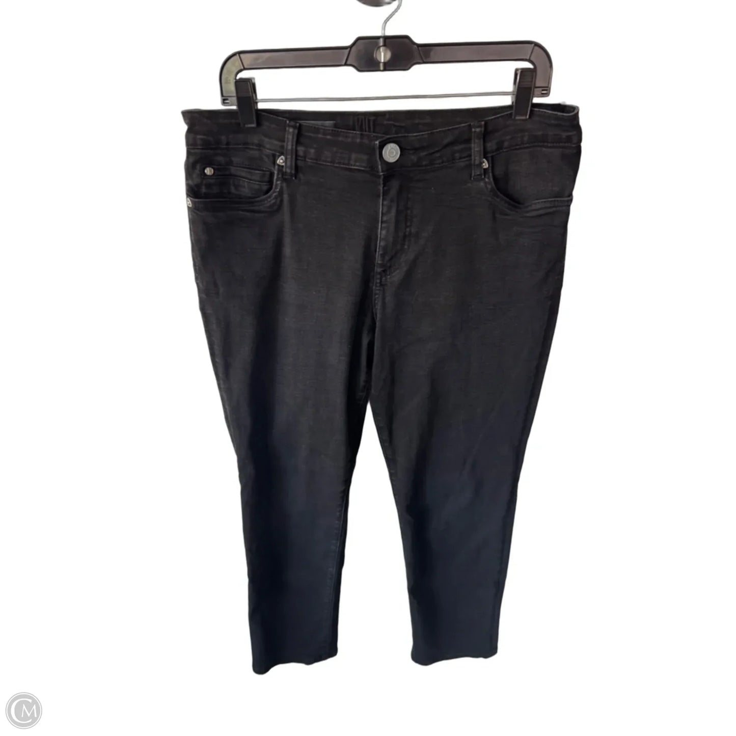 Jeans Boyfriend By Kut In Black Denim, Size: 12