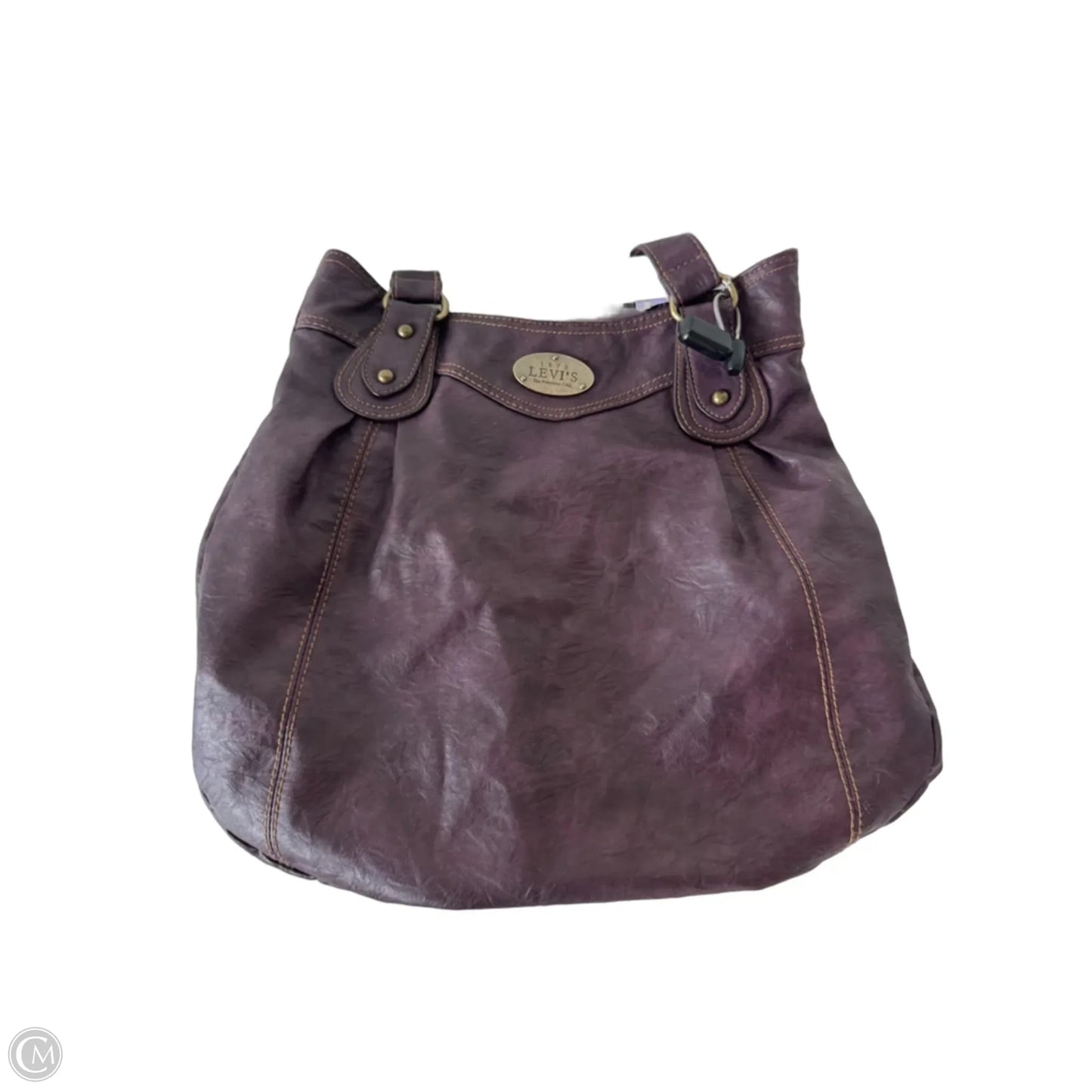 Tote Leather By Levis, Size: Medium