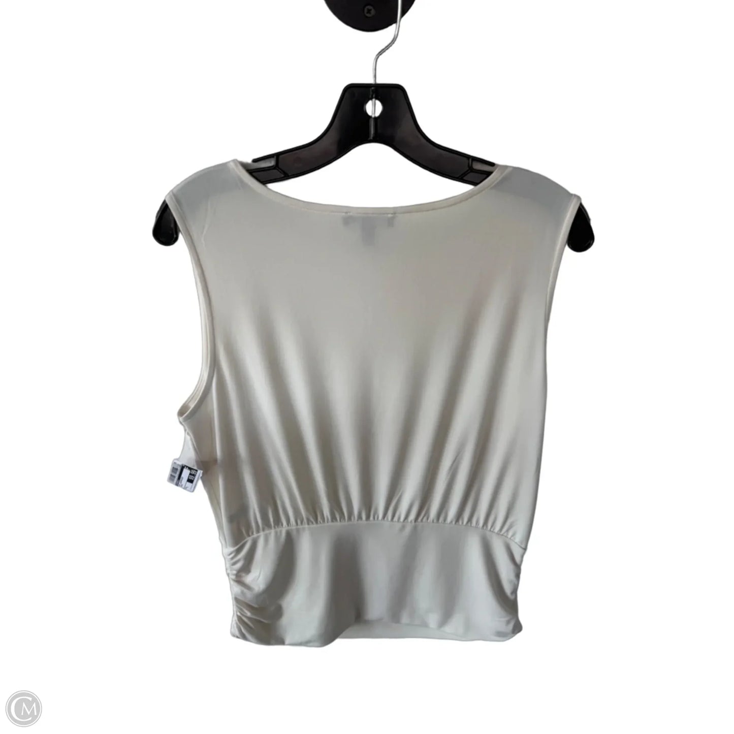 Top Sleeveless By Express In Cream, Size: L