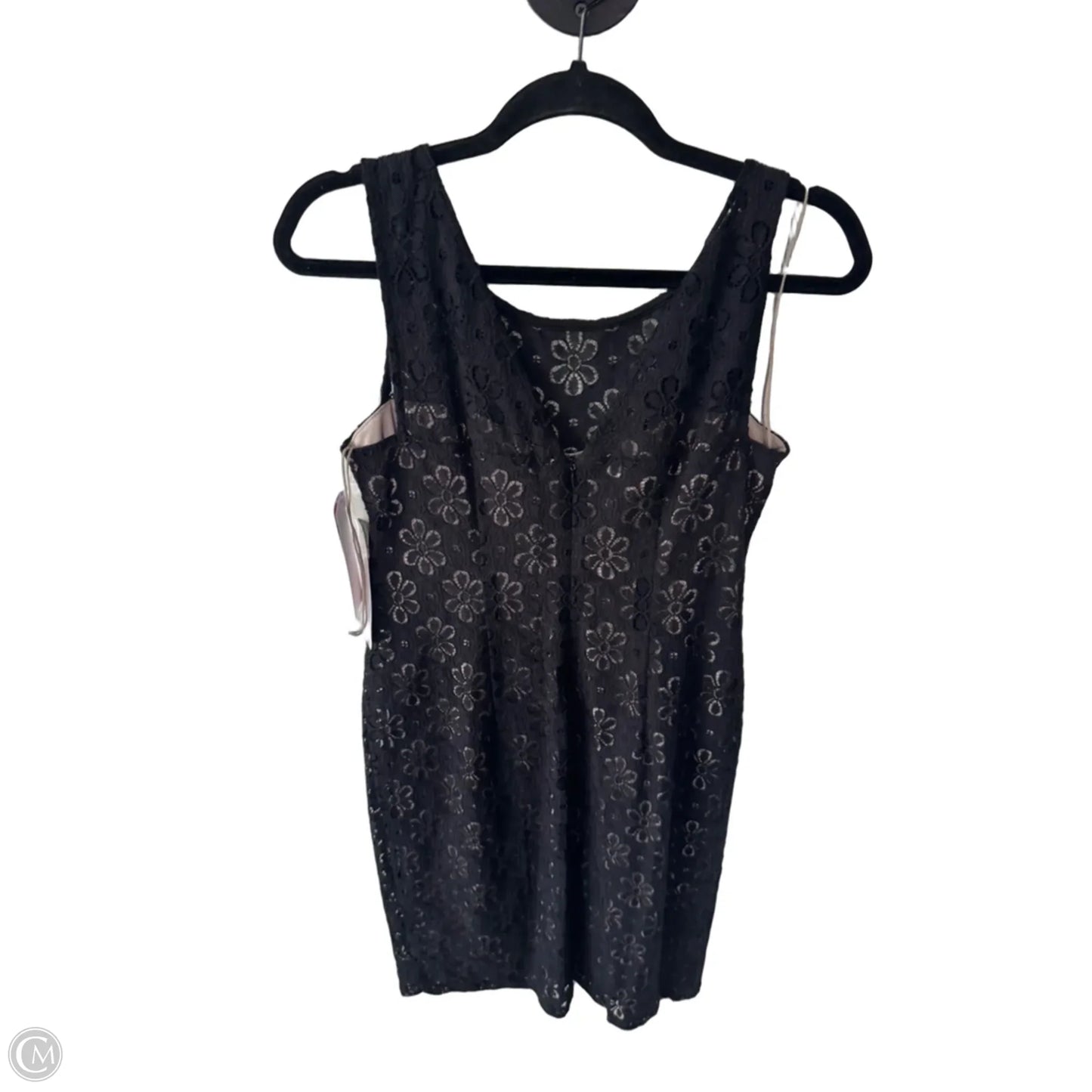 Dress Party Short By Maggy London In Black & Tan, Size: S