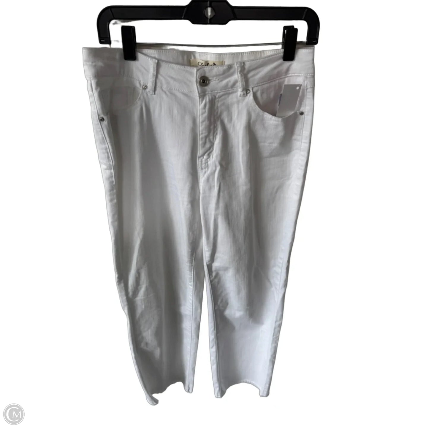 Jeans Straight By Charlie B In White Denim, Size: 6