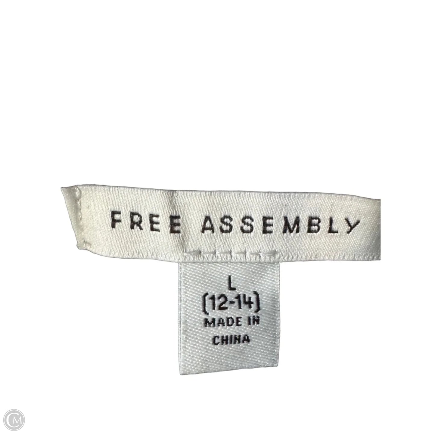 Jacket Other By Free Assembly In Blue & White, Size: L