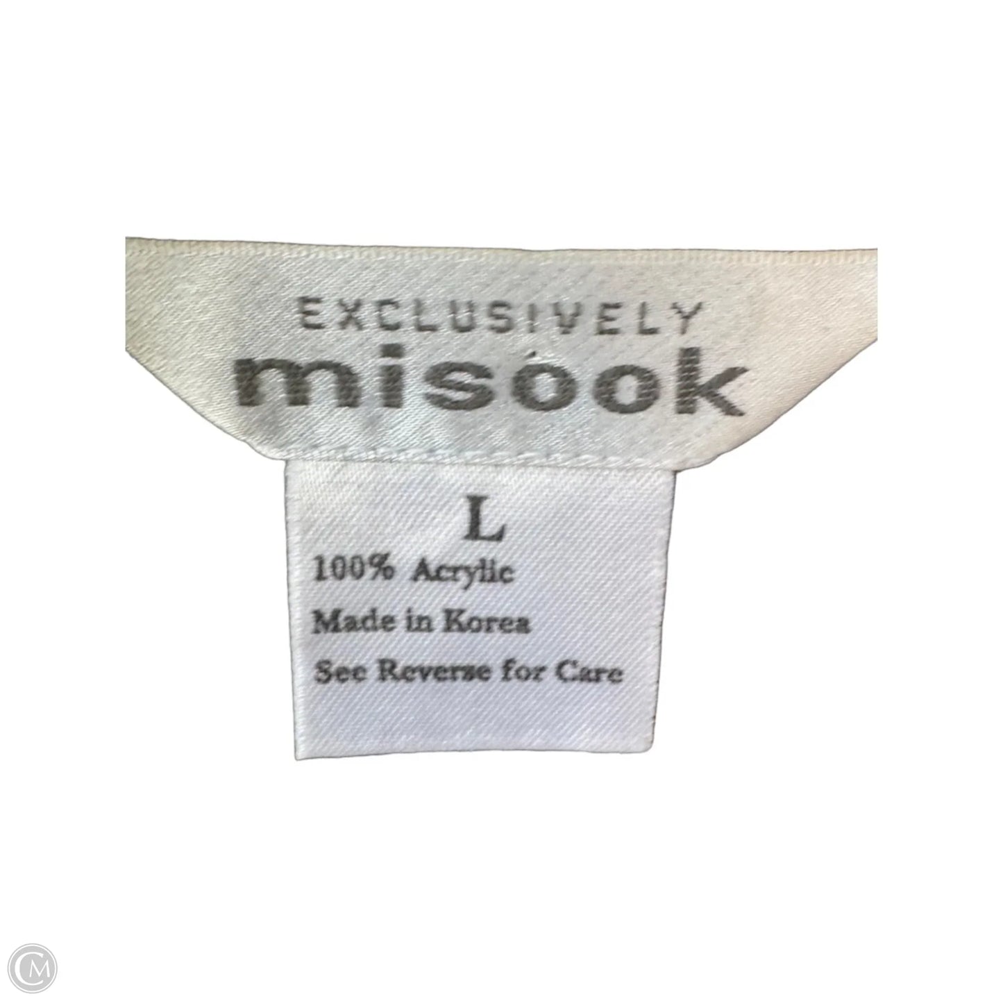 Blazer By Misook In Black & Blue, Size: L