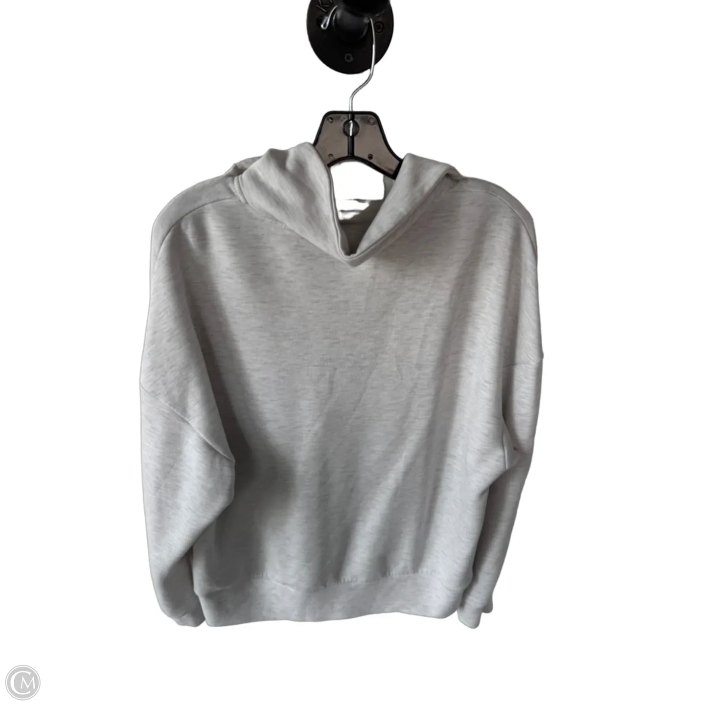 Sweatshirt Collar By Varley In Grey & White, Size: M