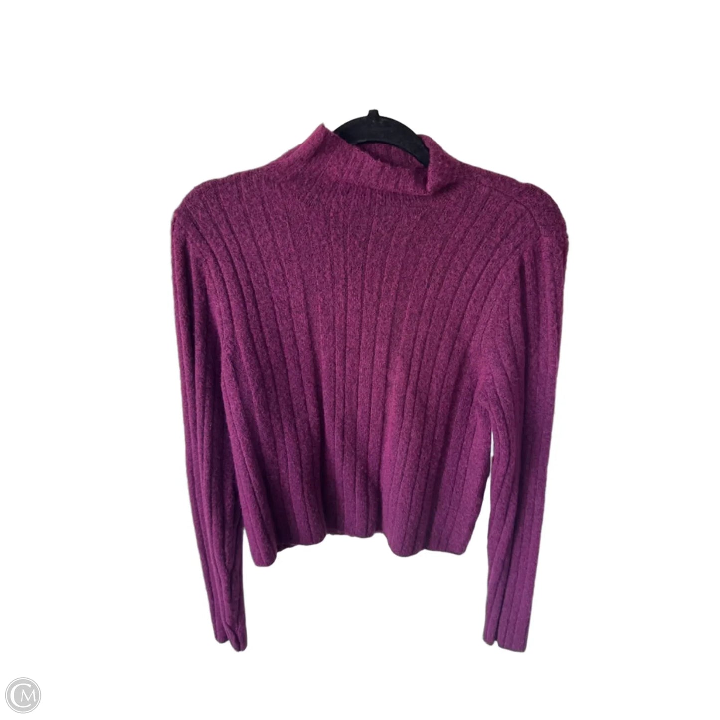 Sweater By Calvin Klein In Purple, Size: M