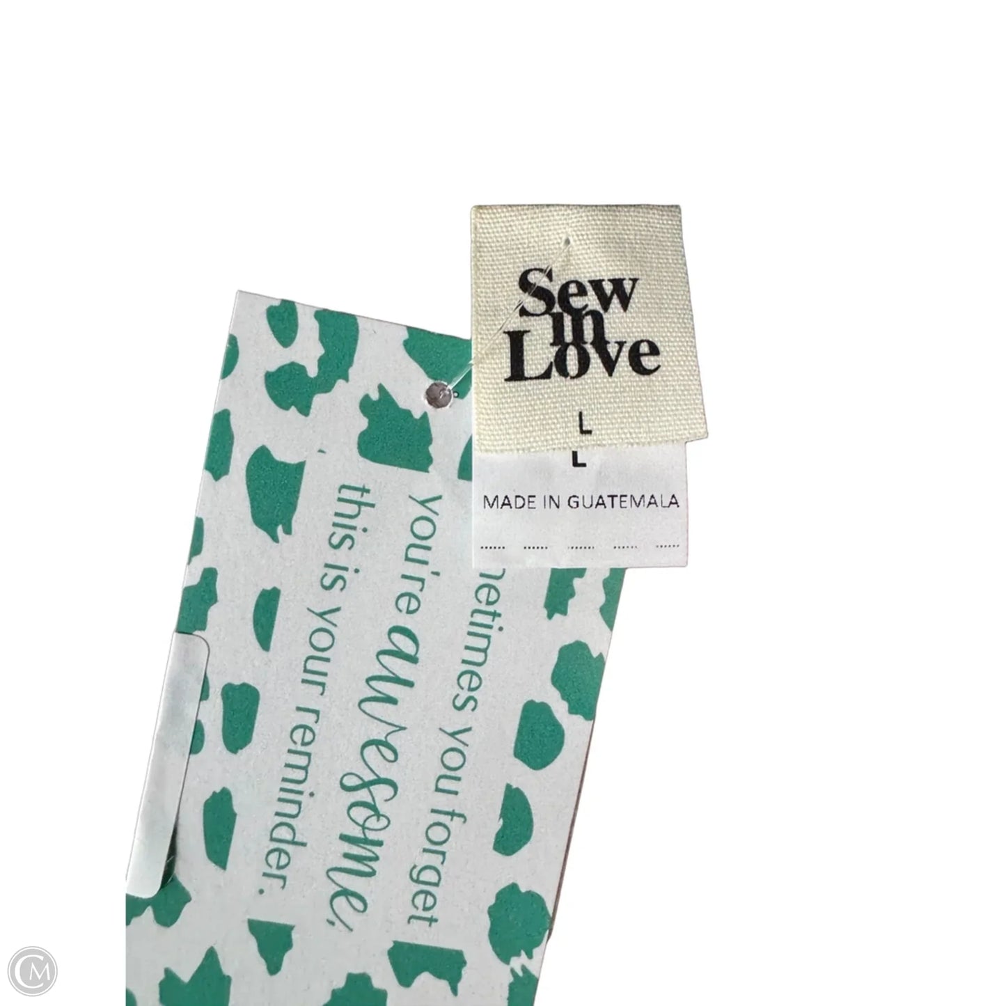 Dress Casual Short By Sew In Love In Green & Pink, Size: L