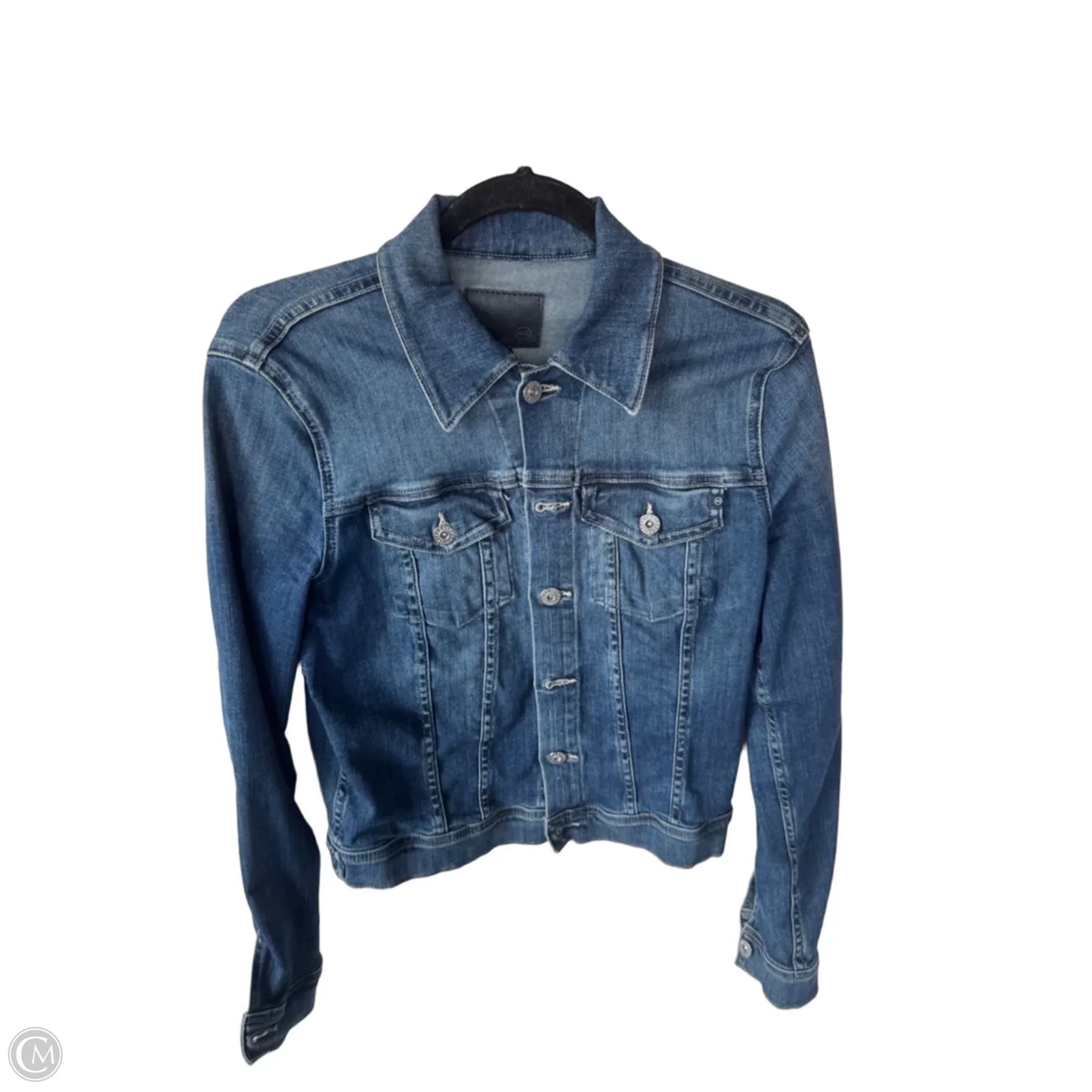 Jacket Denim By Adriano Goldschmied In Blue Denim, Size: M