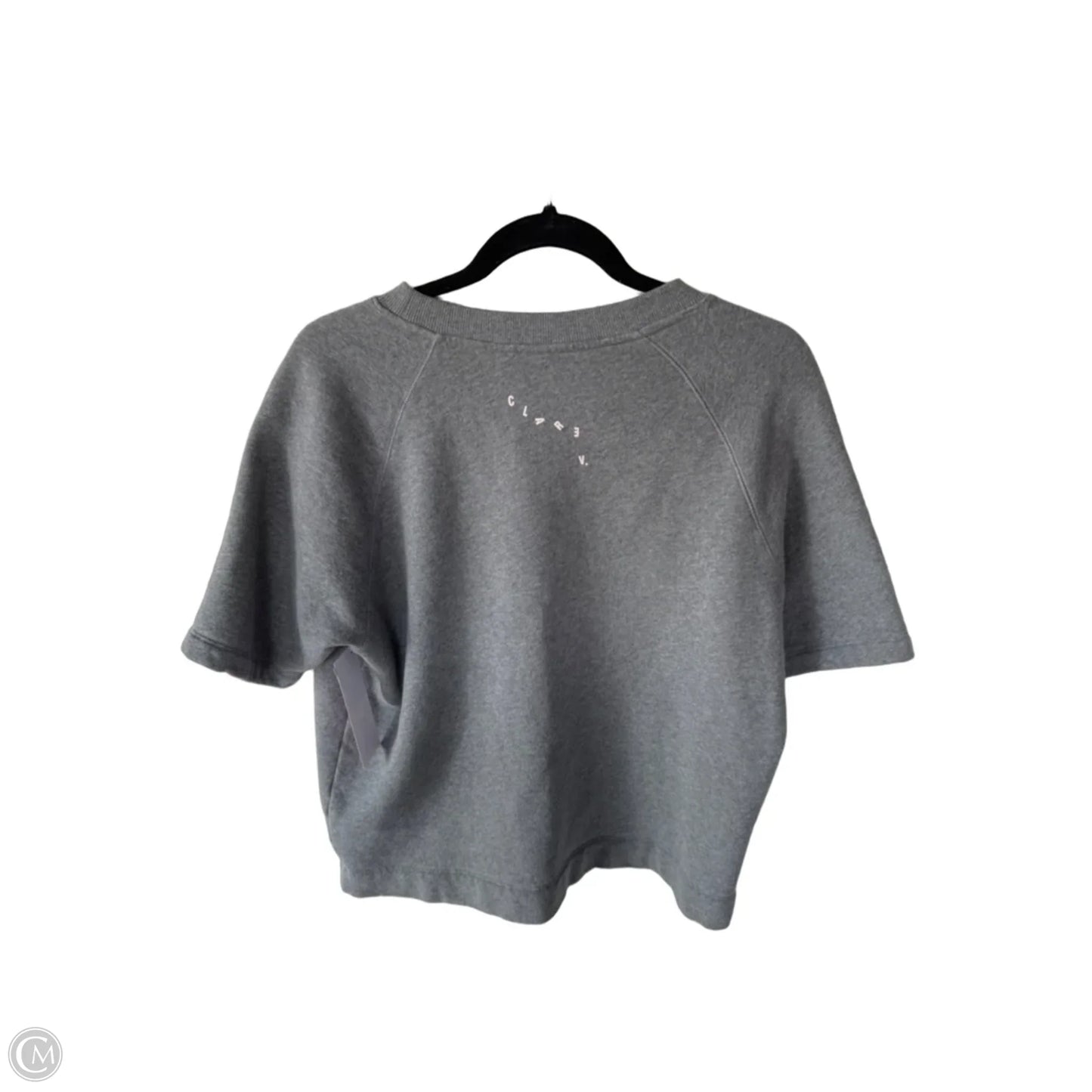 Sweatshirt Crewneck By Clare V. In Grey, Size: S