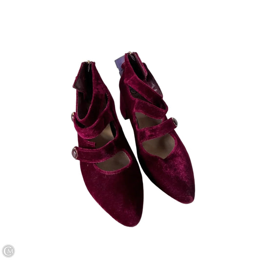 Shoes Heels Block By Clothes Mentor In Red, Size: 6.5