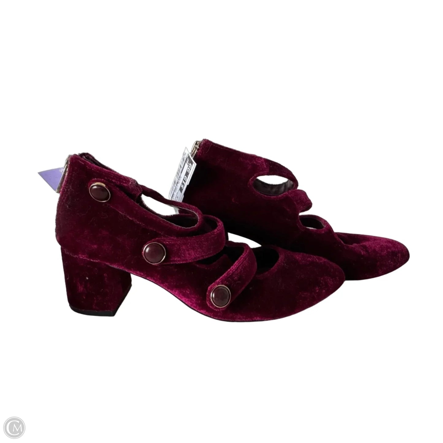 Shoes Heels Block By Clothes Mentor In Red, Size: 6.5