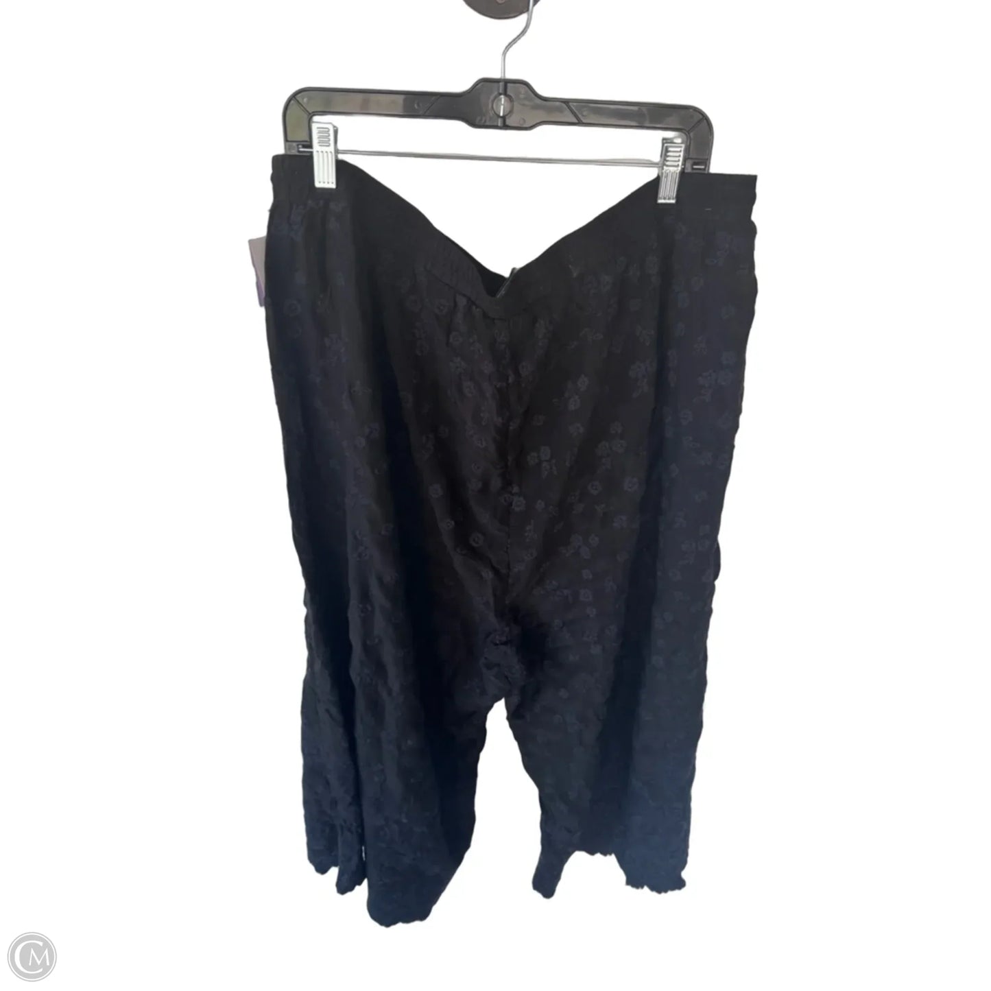 Pants Designer By Johnny Was In Black & Blue, Size: 1x