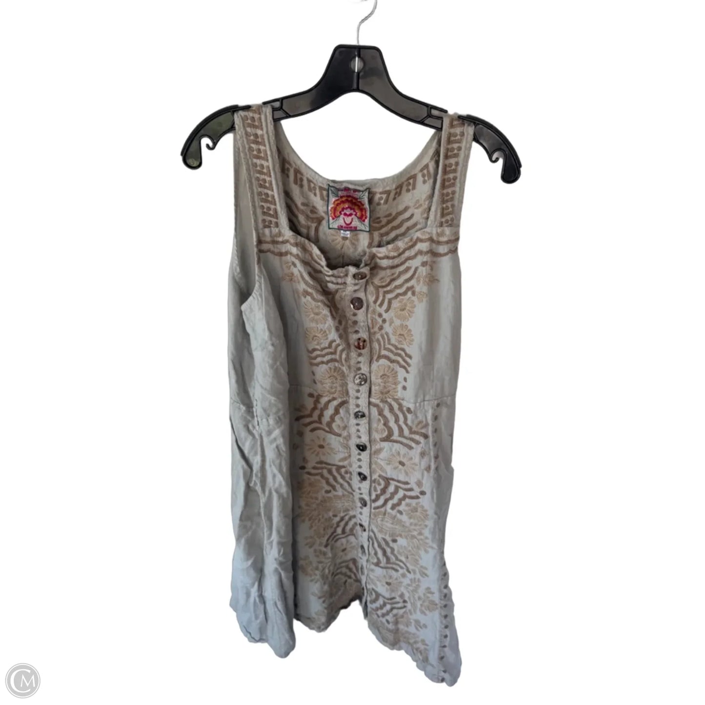 Dress Designer By Johnny Was In Grey & Tan, Size: Xxl