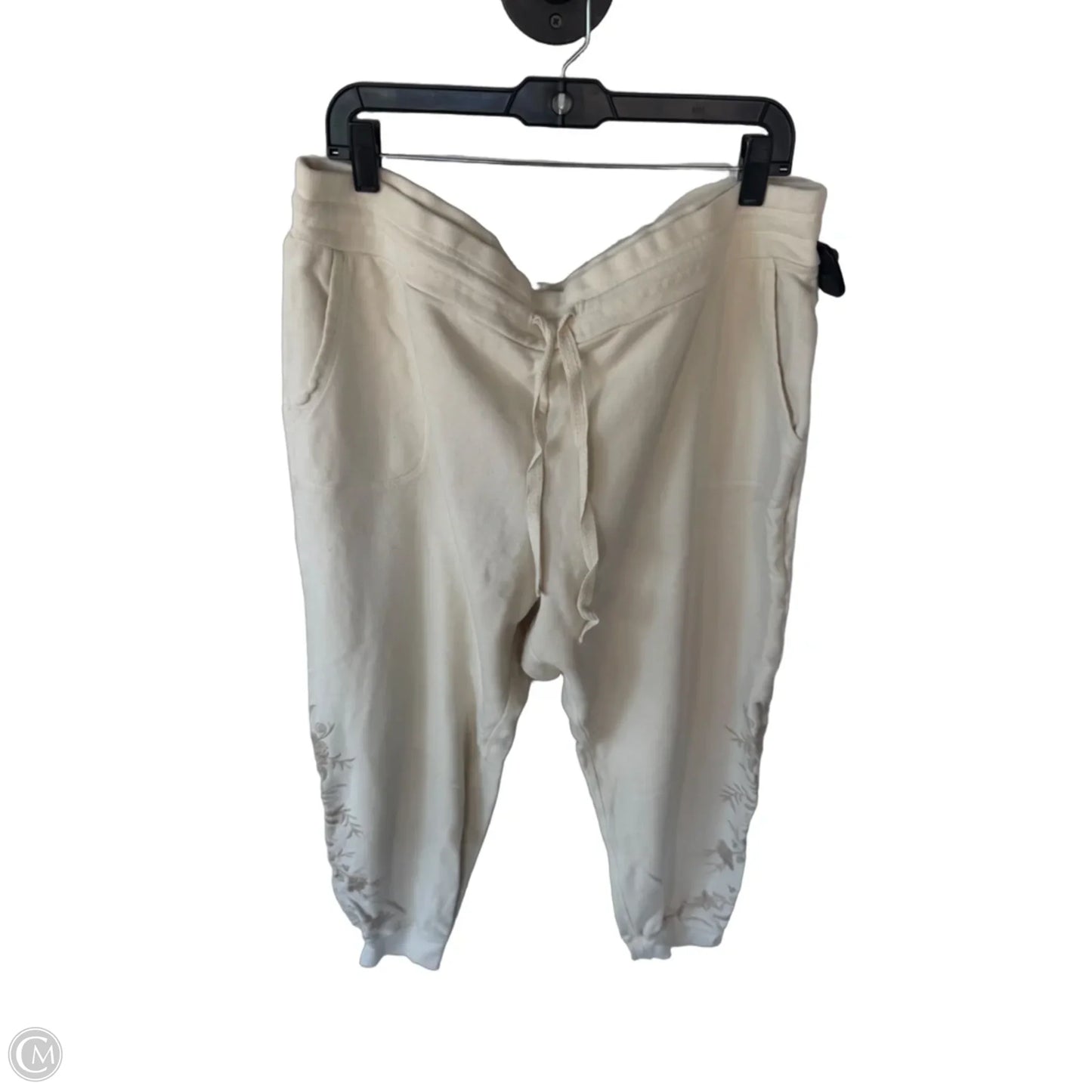 Pants Designer By Johnny Was In Cream, Size: Xxl
