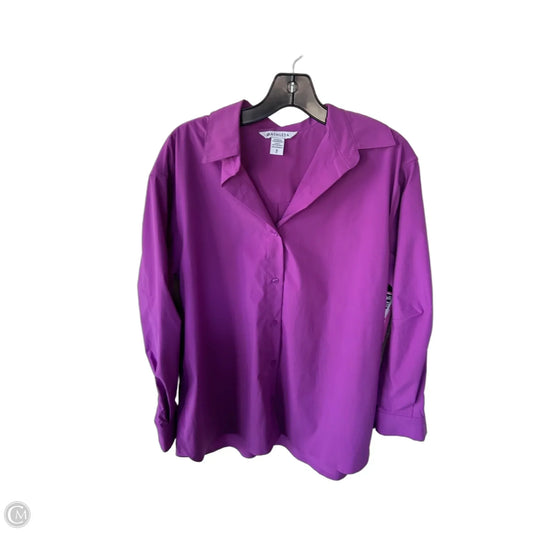 Top Long Sleeve By Athleta In Purple, Size: S