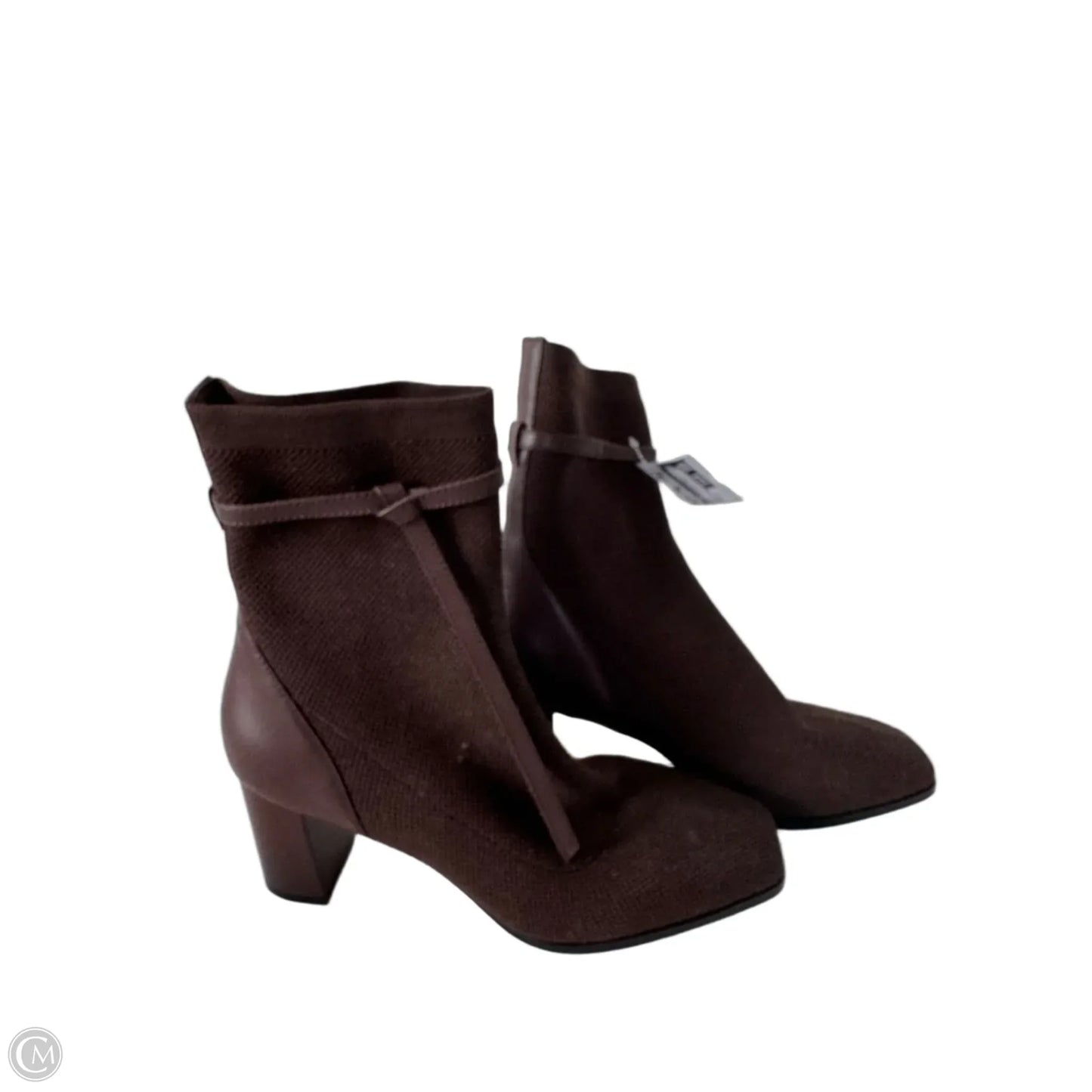 Boots Mid-calf Heels By Cmc In Brown, Size: 8.5