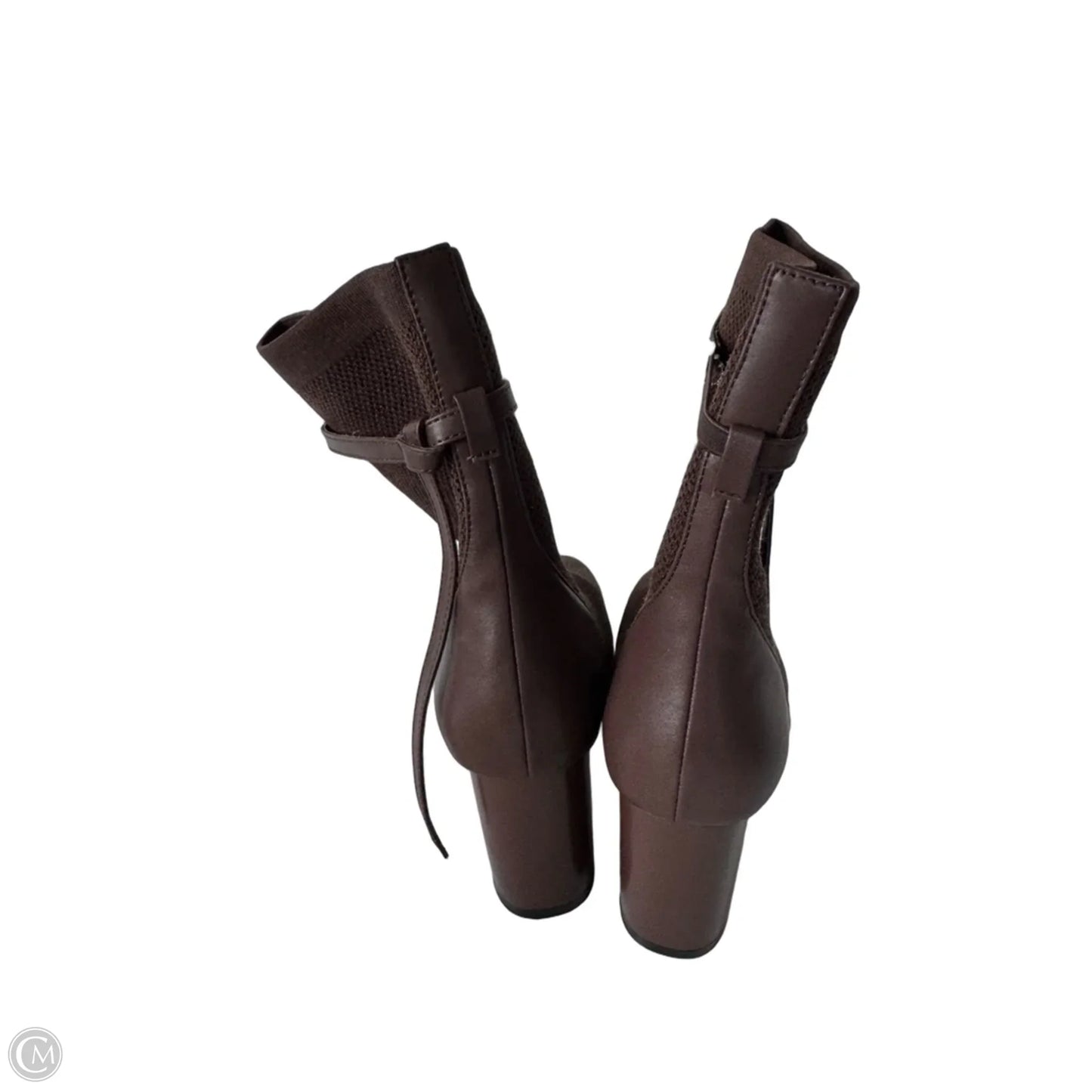 Boots Mid-calf Heels By Cmc In Brown, Size: 8.5
