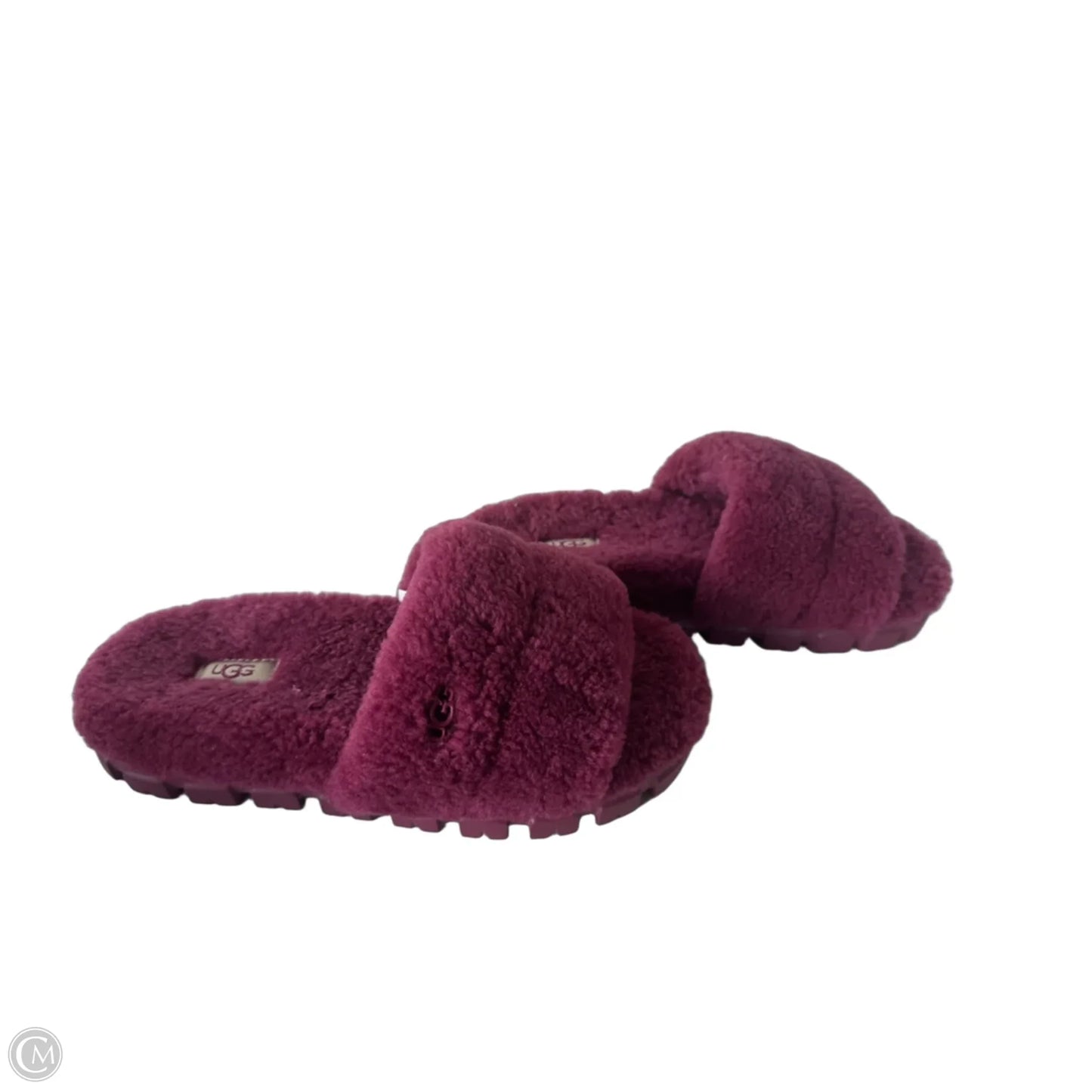 Slippers Designer By Ugg In Pink, Size: 7