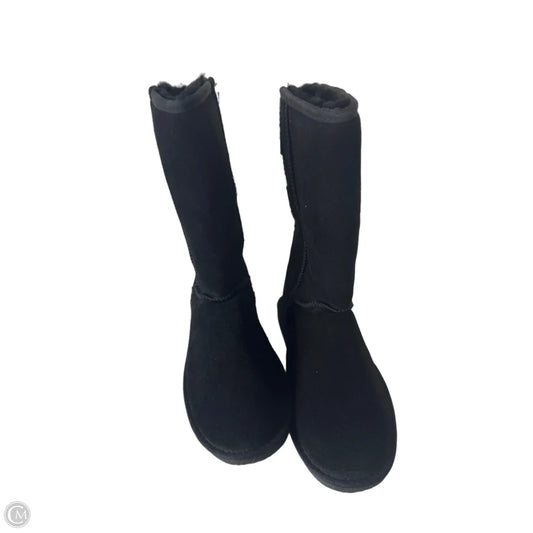 Boots Mid-calf Flats By Clothes Mentor In Black, Size: 9
