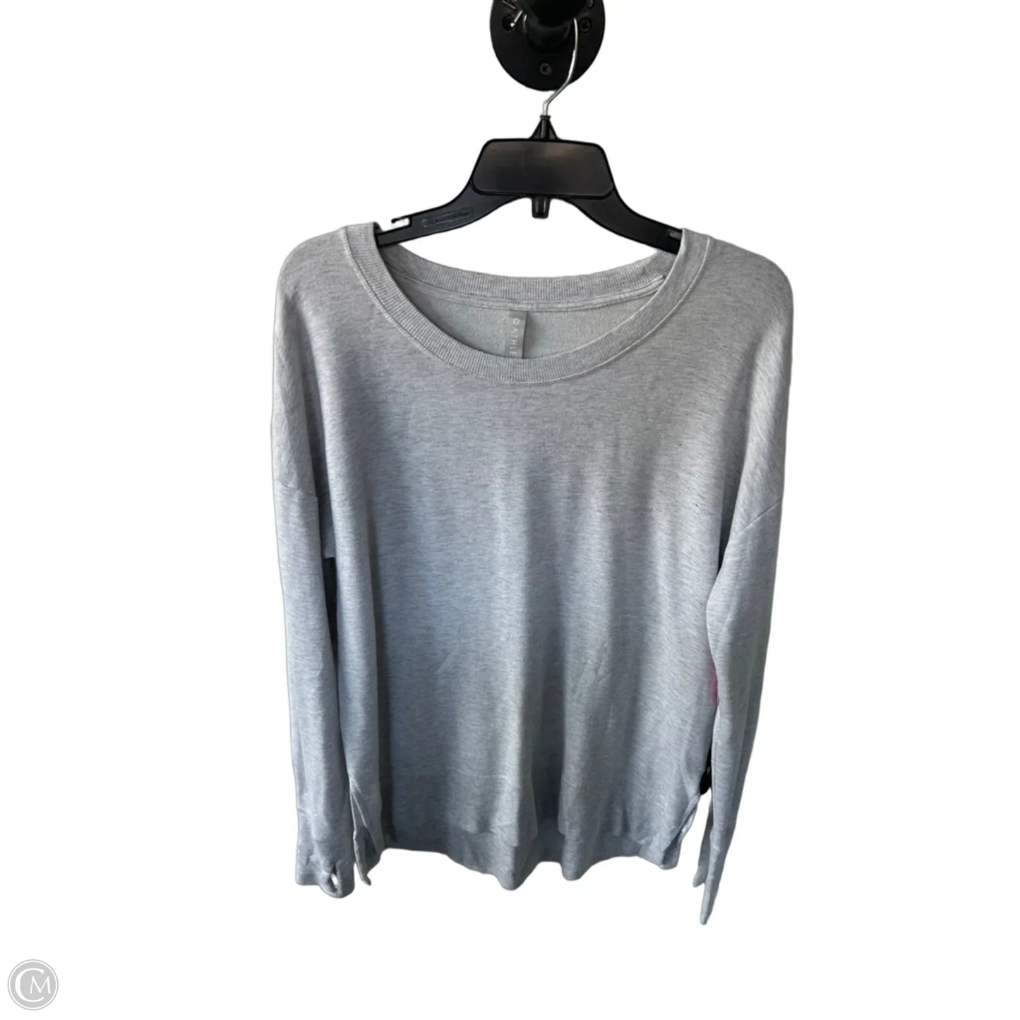 Athletic Sweatshirt Crewneck By Athleta In Grey, Size: M