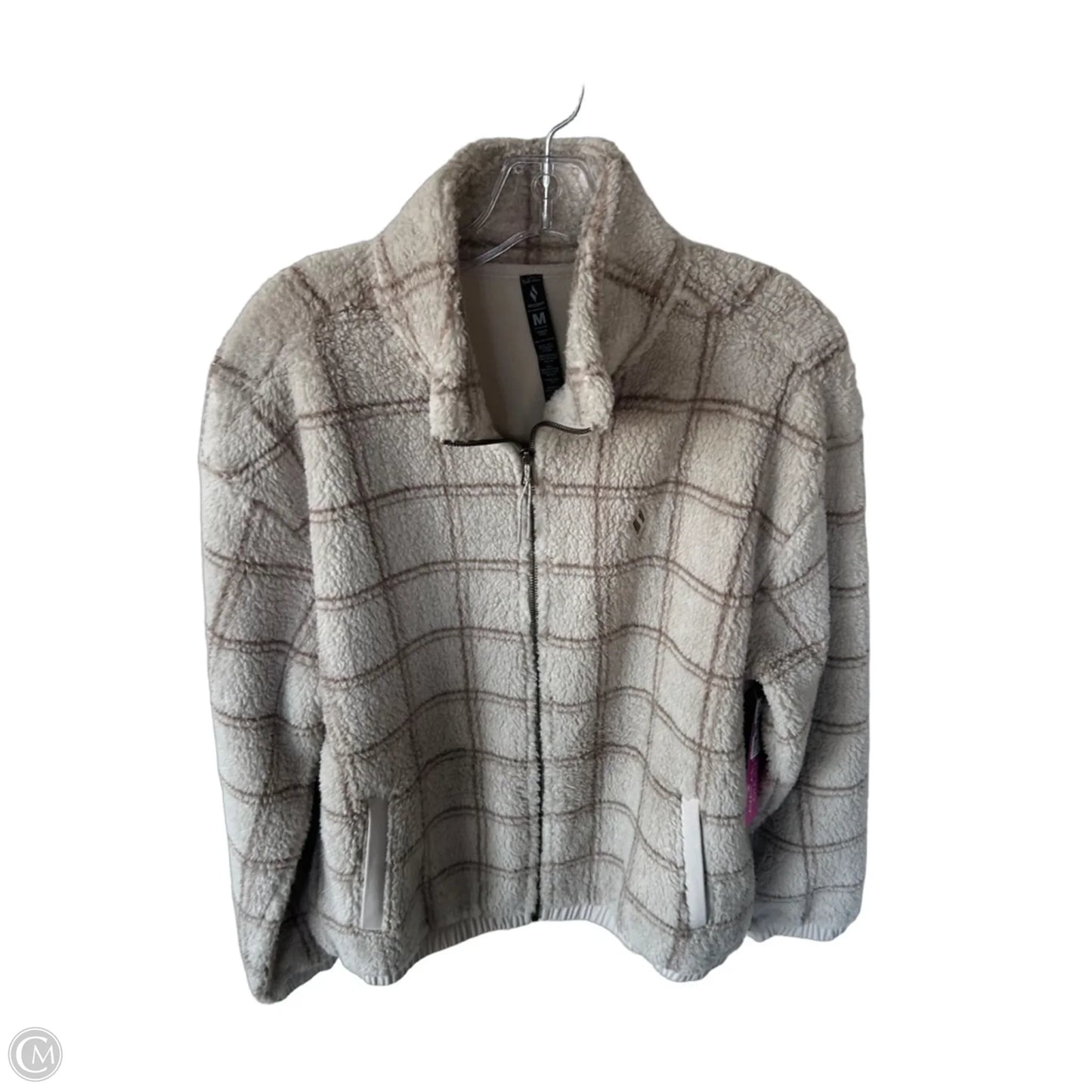 Jacket Fleece By Skechers In Tan, Size: M