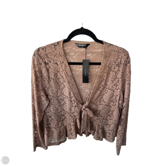 Cardigan By Allegra K In Tan, Size: Xl