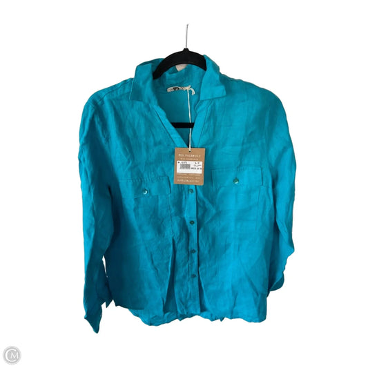 Top Long Sleeve By Clothes Mentor In Blue, Size: M
