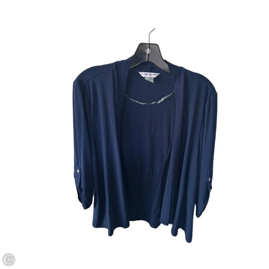 Cardigan By Allison Daley In Navy, Size: Mp